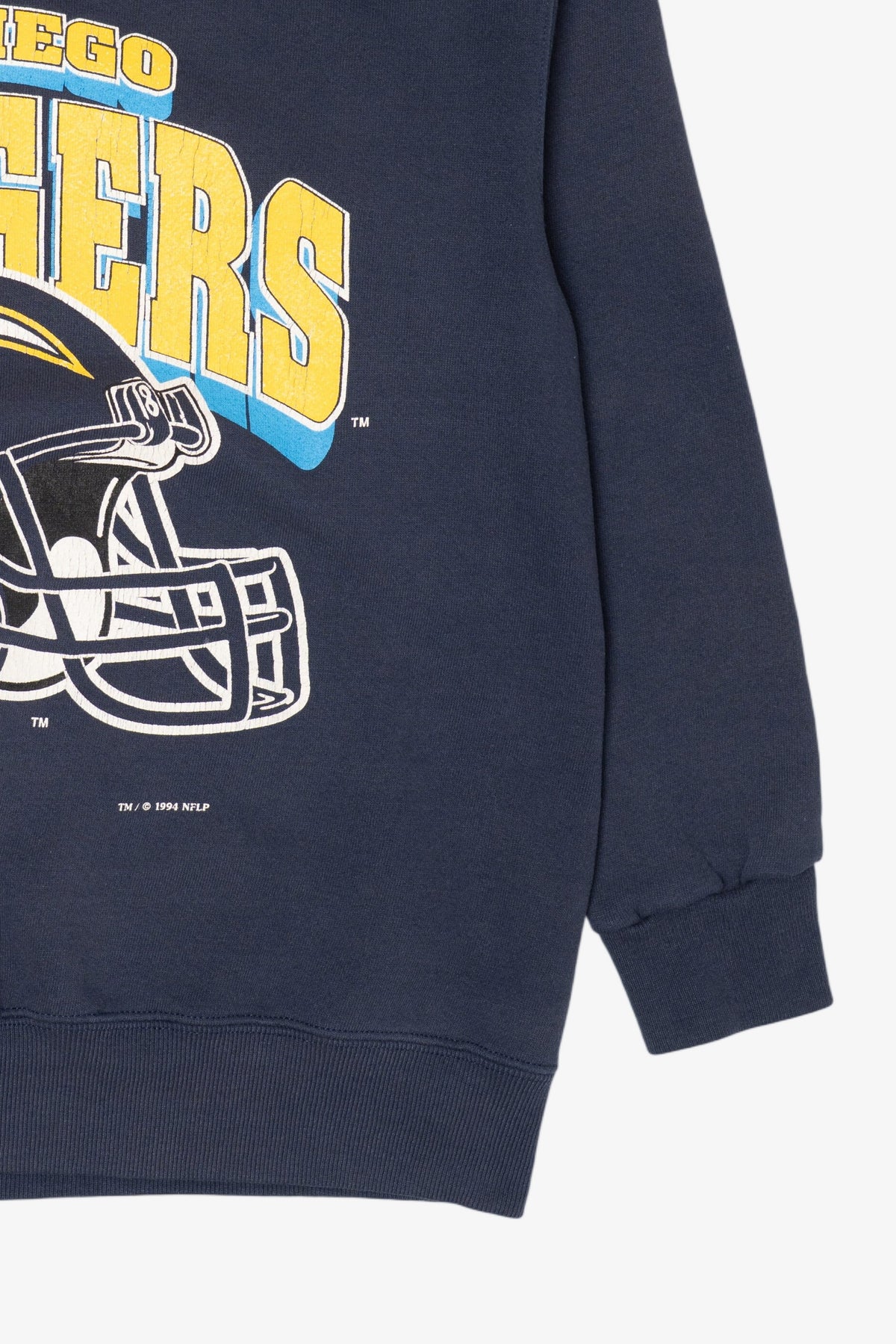 Vintage Navy Blue San Diego Chargers Sweatshirt (1990s)