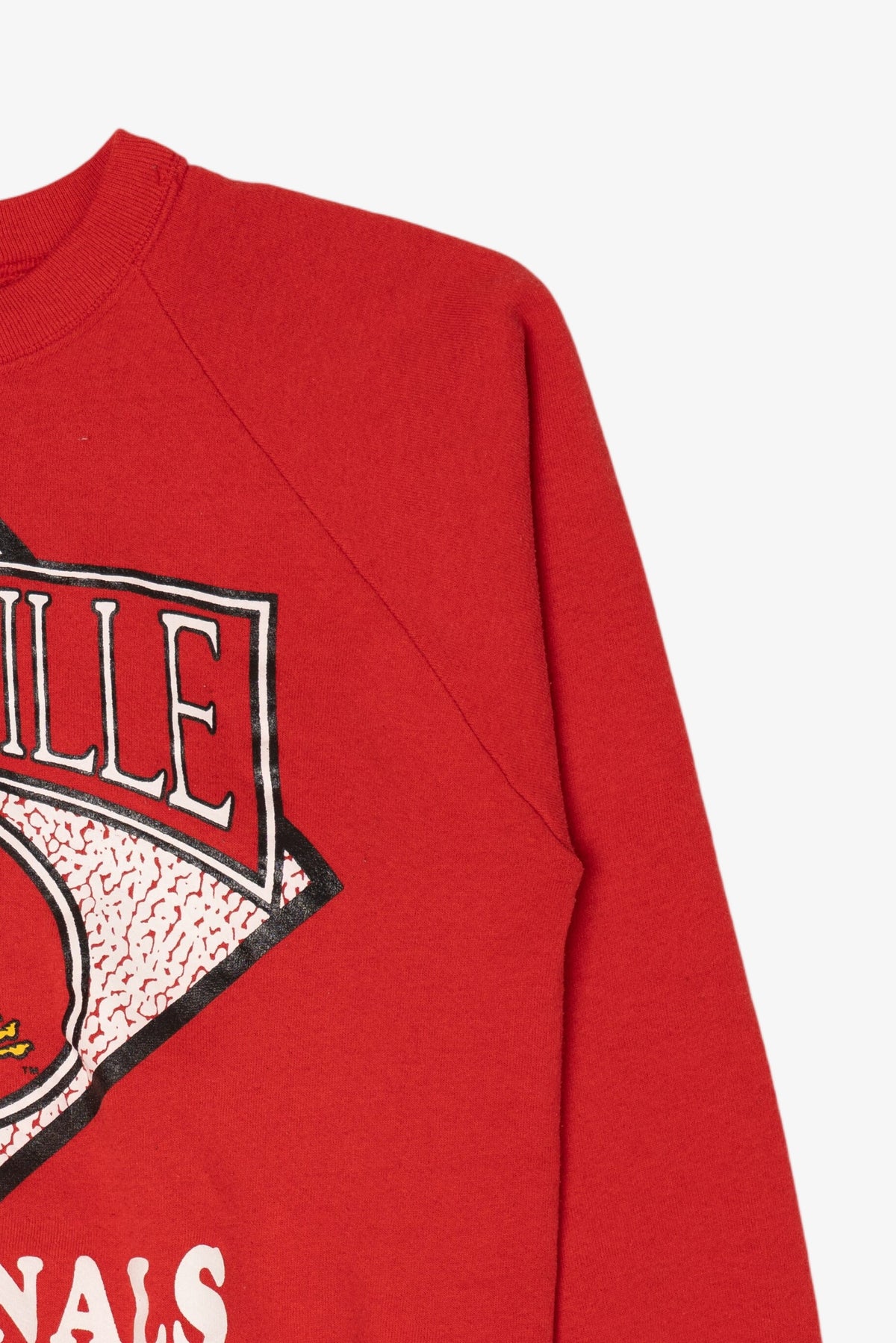 Vintage Red Louisville Cardinals Raglan Sweatshirt (1990s)