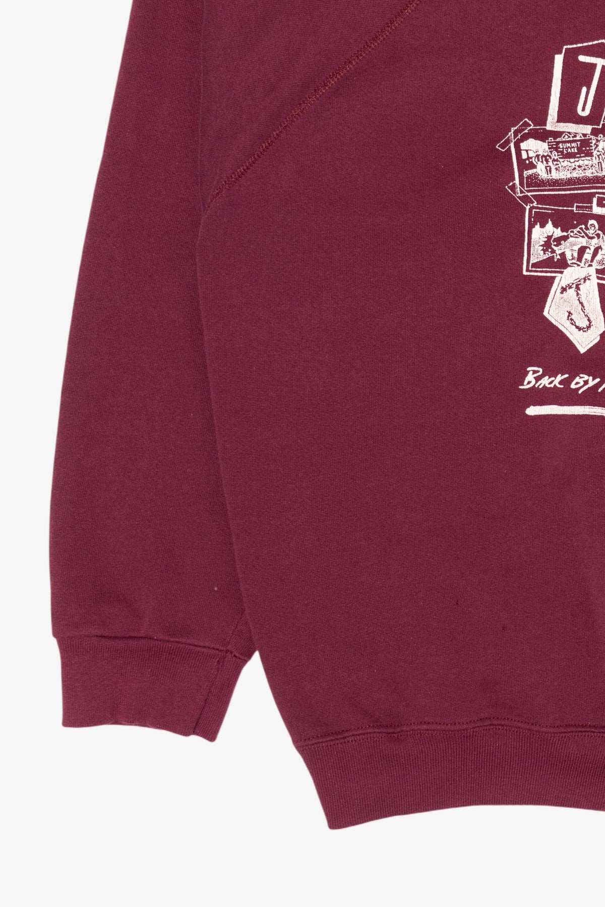 Vintage Burgundy Joy N J.C Raglan Sweatshirt (1980s)