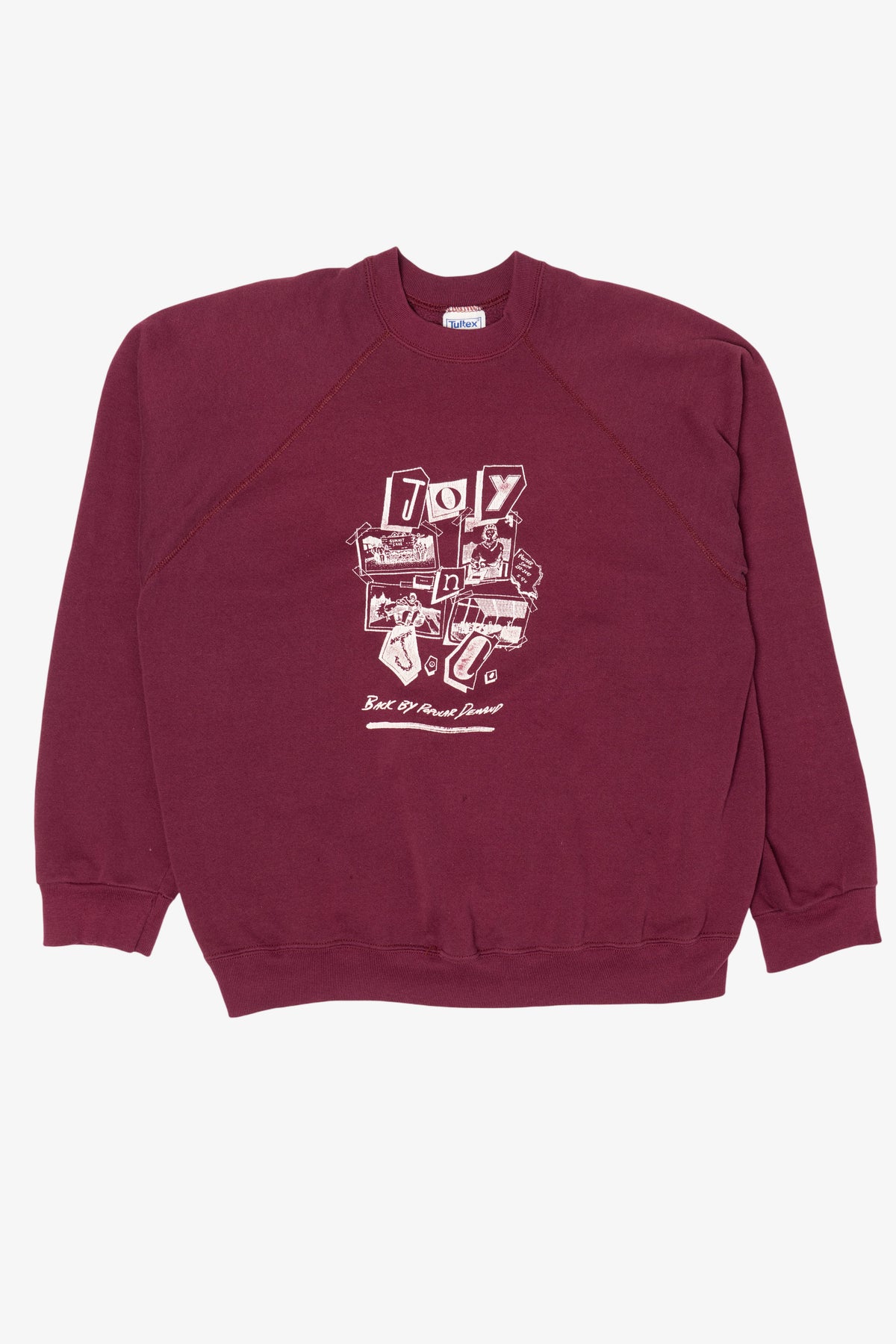 Vintage Burgundy Joy N J.C Raglan Sweatshirt (1980s)