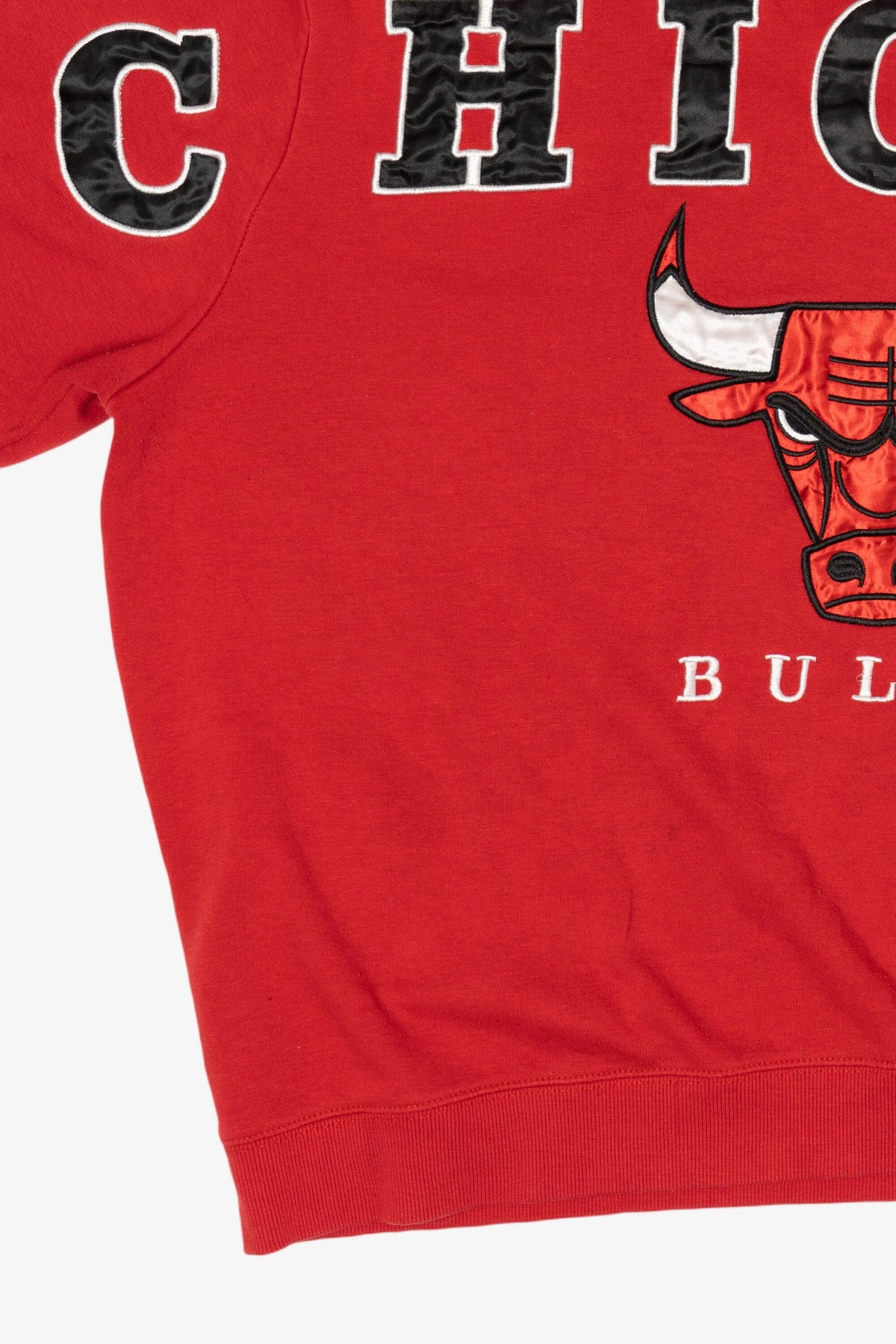 Red Chicago Bulls Spell Out Sweatshirt (2010s)