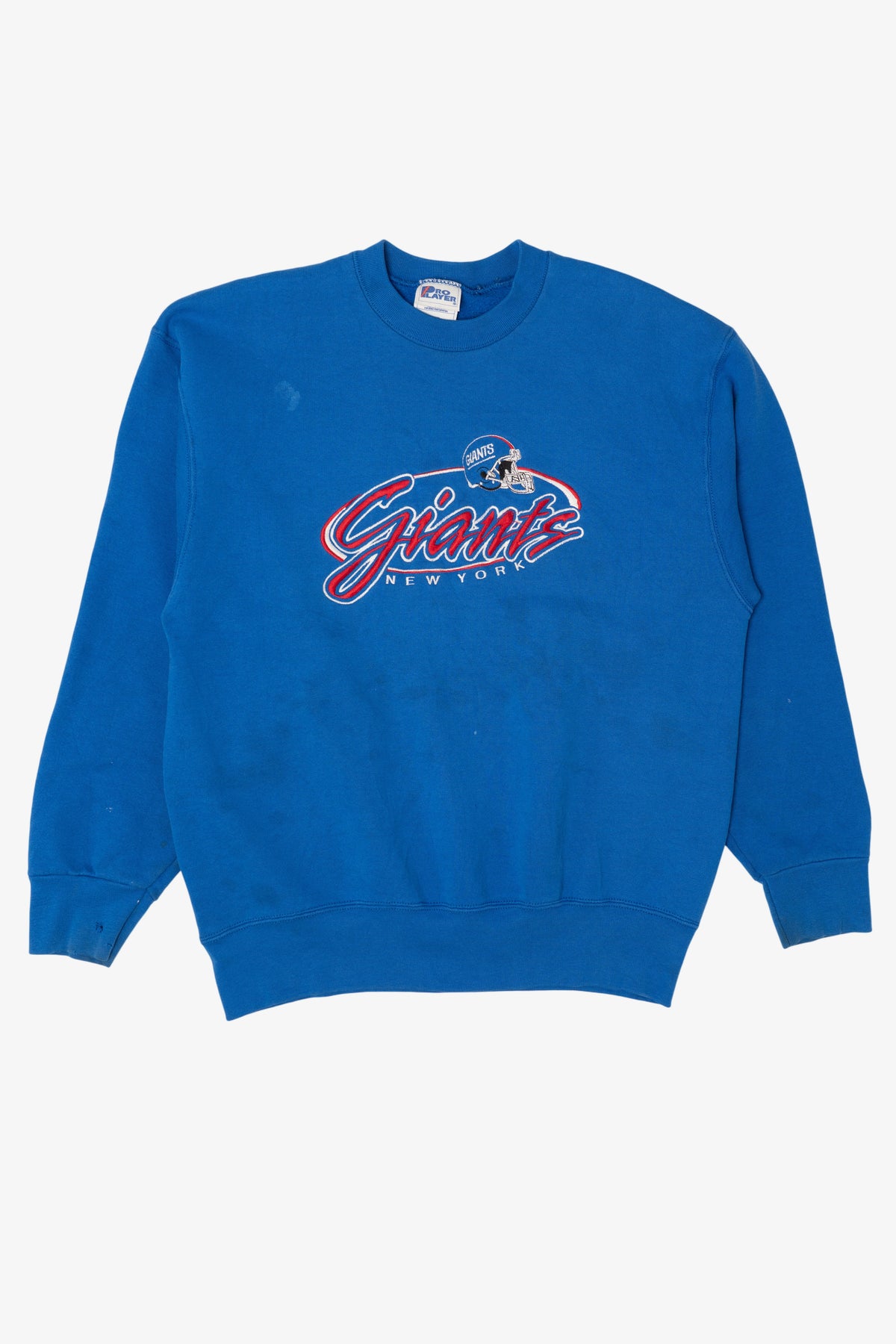Vintage Distressed Blue NFL New York Giants Sweatshirt (1990s)