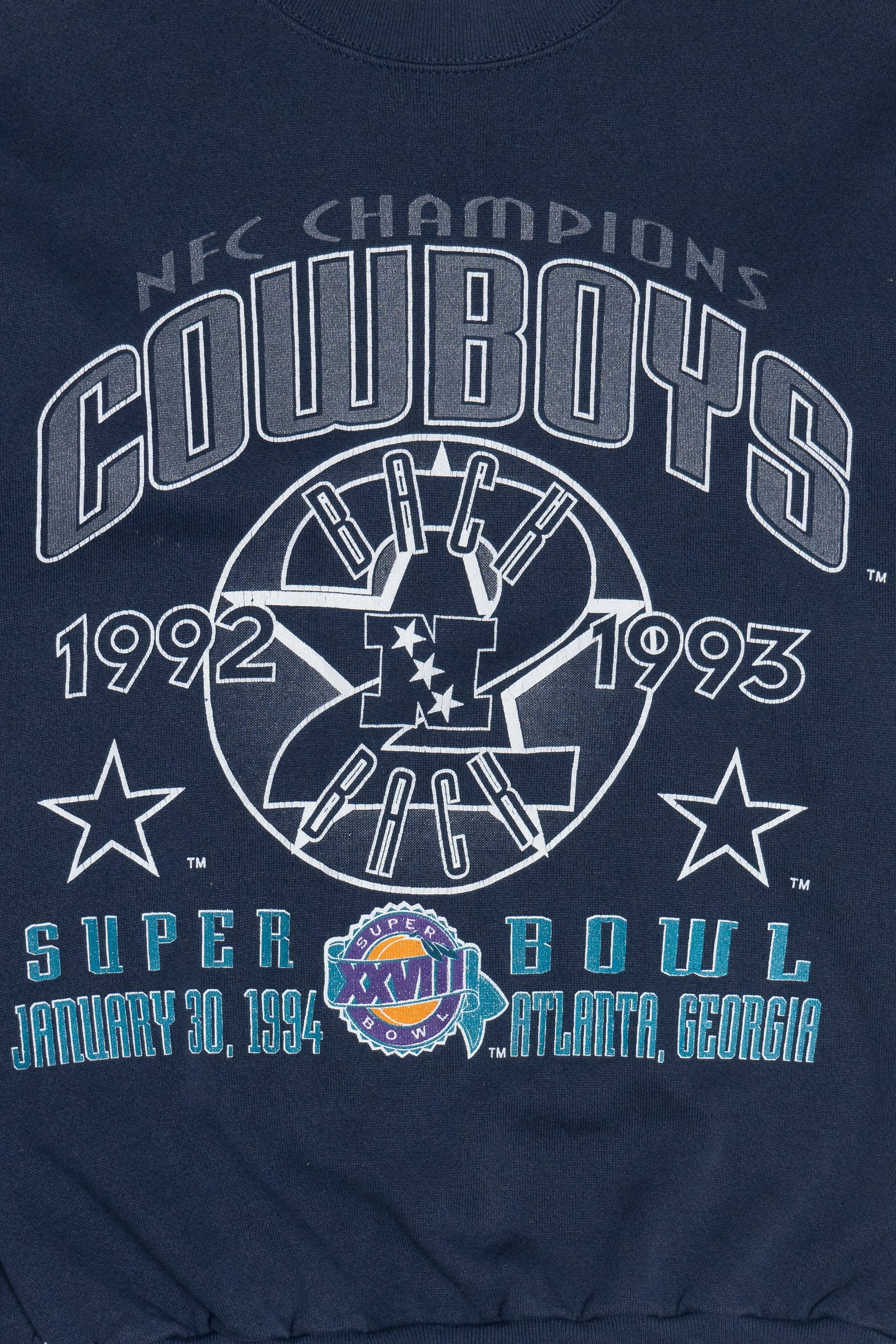 Vintage Dallas Cowboys NFC Champions Super Bowl 1994 Sweatshirt (1990s)