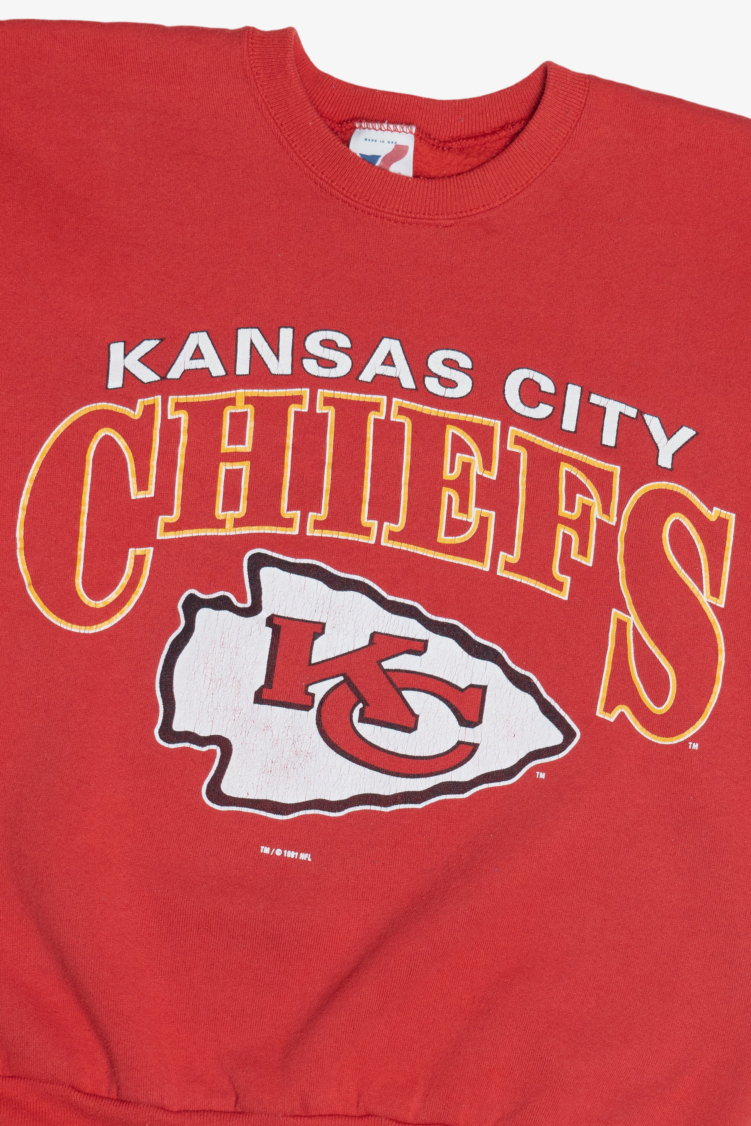 Vintage "Kansas City Chiefs" Football NFL Artex Sweatshirt (1990s)