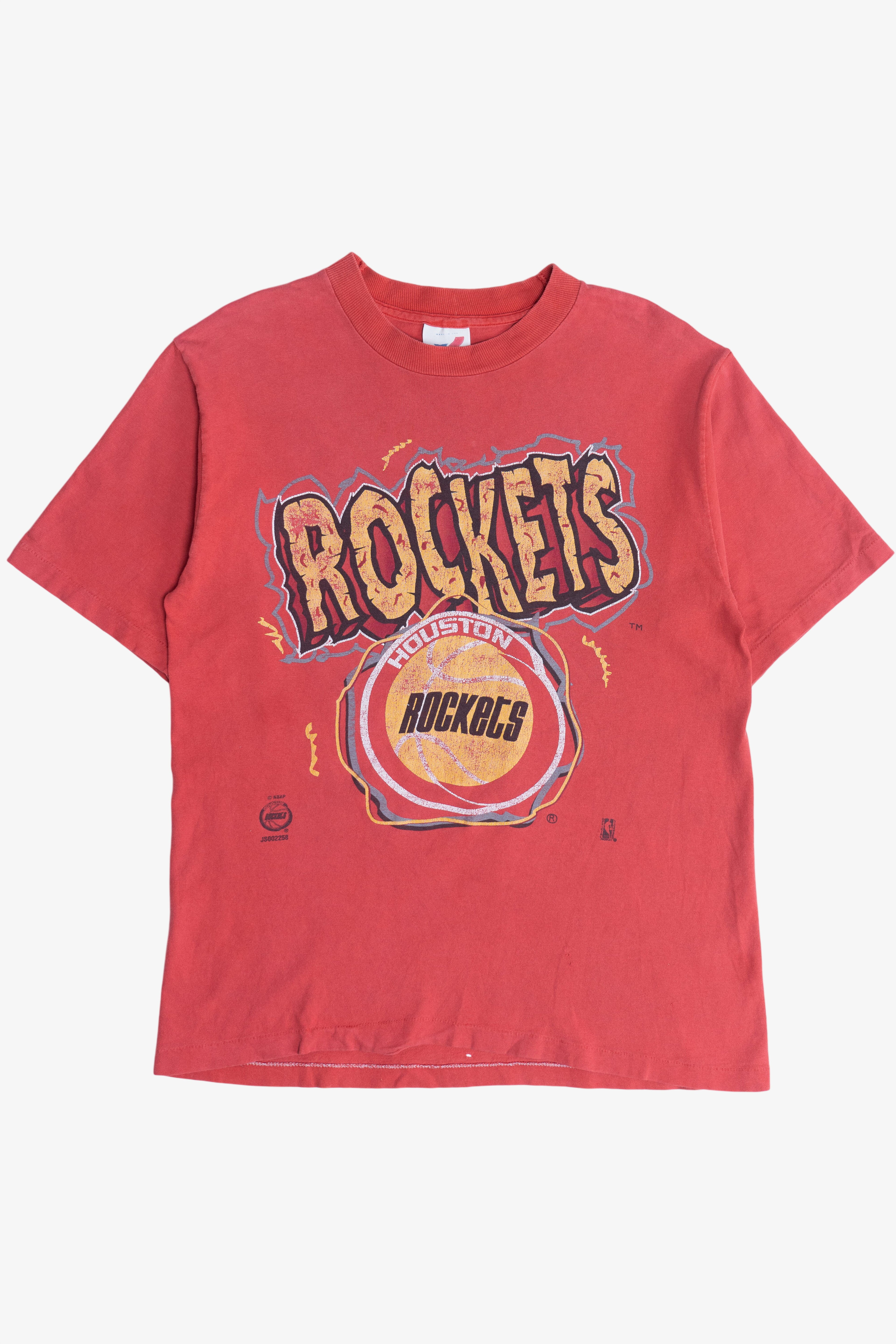 Vintage Distressed Houston Rockets NBA Single Stitch T-Shirt (1990s)