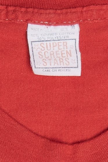 Vintage "Firemans Annual Softball Tournament" Screen Stars T-Shirt (1980s)