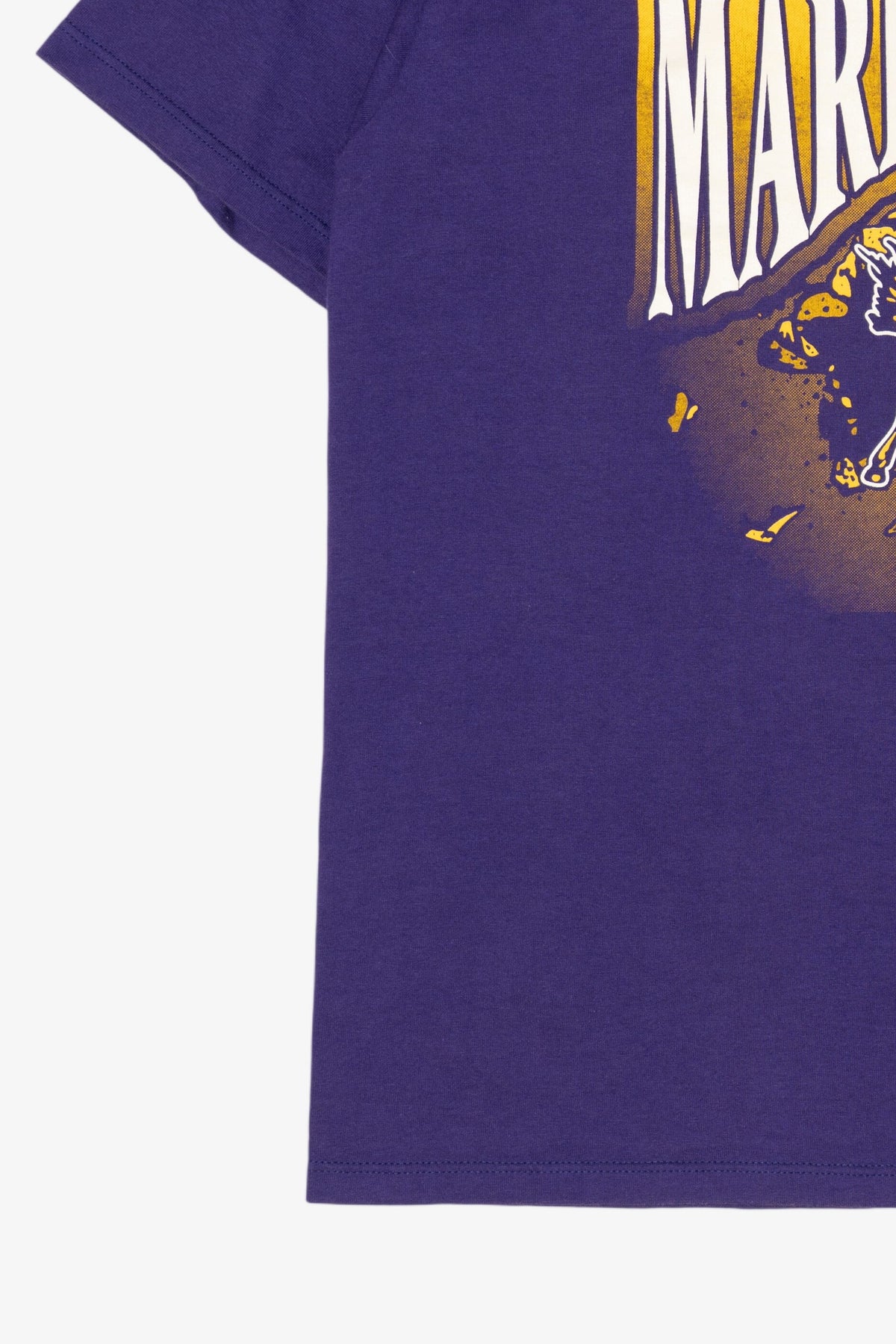 Vintage Purple Marble Falls Mustangs T-Shirt (1990s)