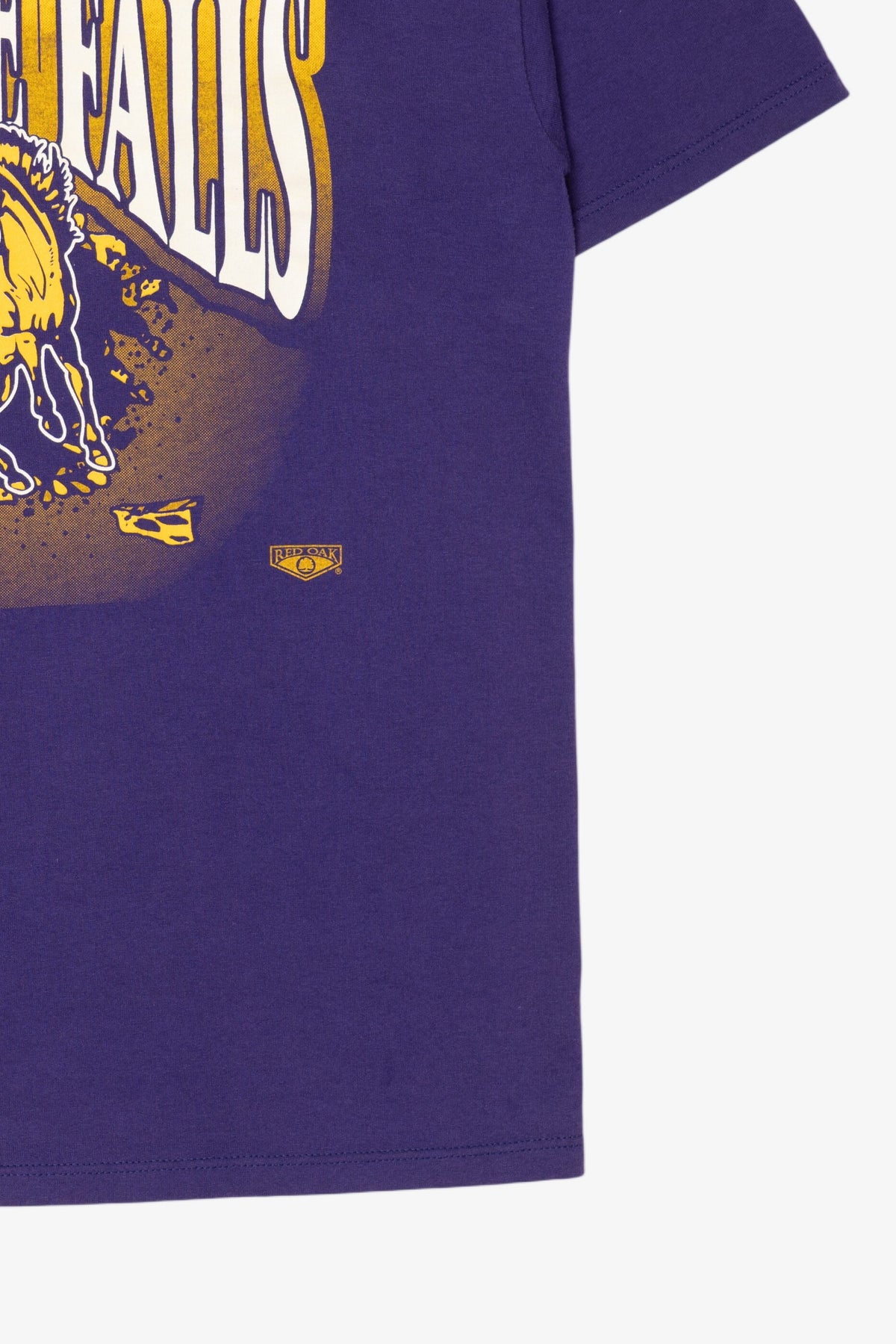 Vintage Purple Marble Falls Mustangs T-Shirt (1990s)