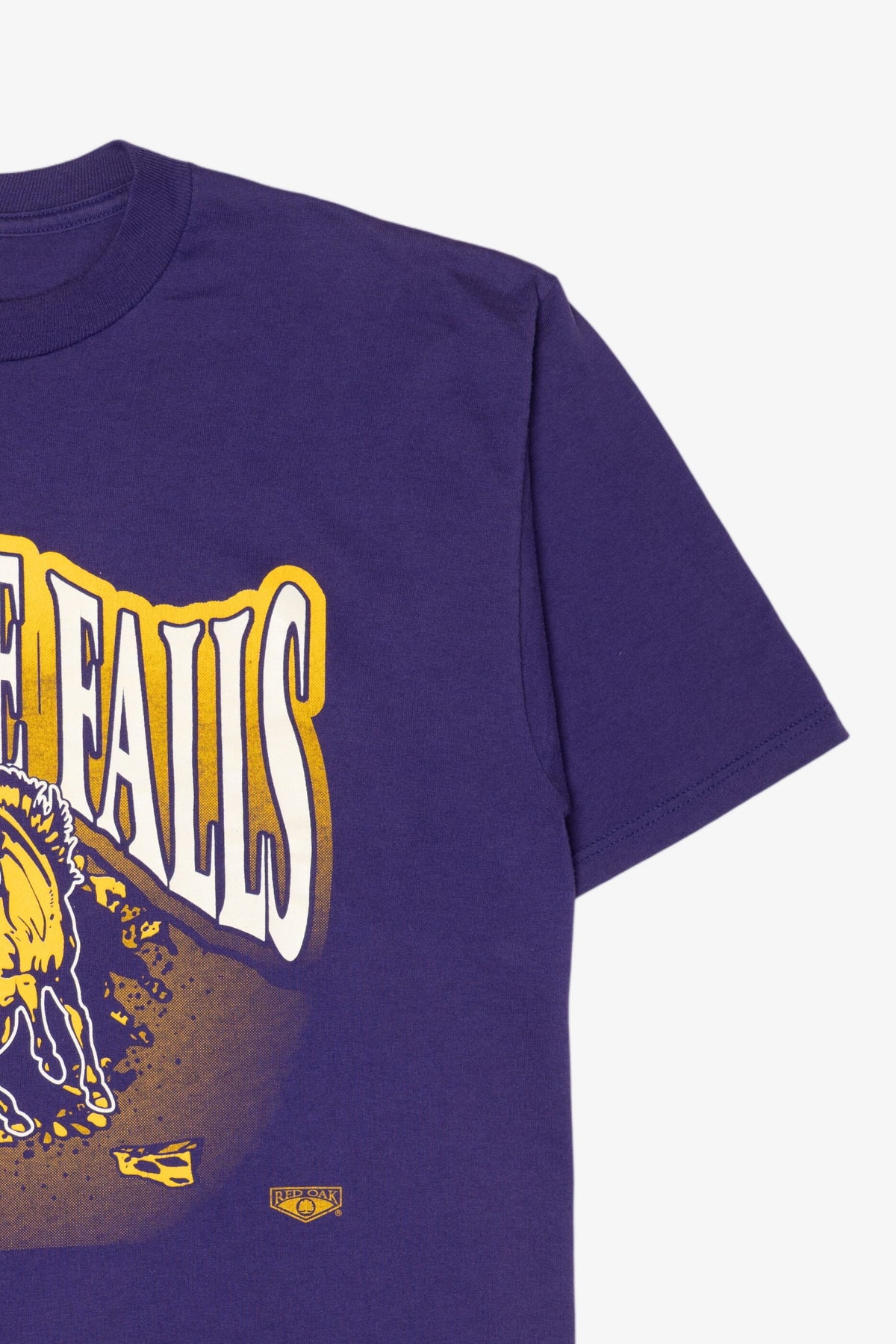 Vintage Purple Marble Falls Mustangs T-Shirt (1990s)