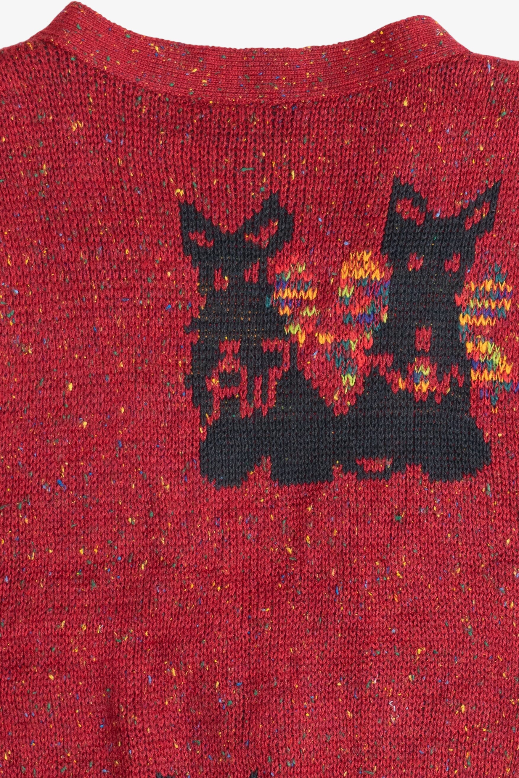 Vintage Scottish Terrier Argyle Detail Sweater Vest (1980s)