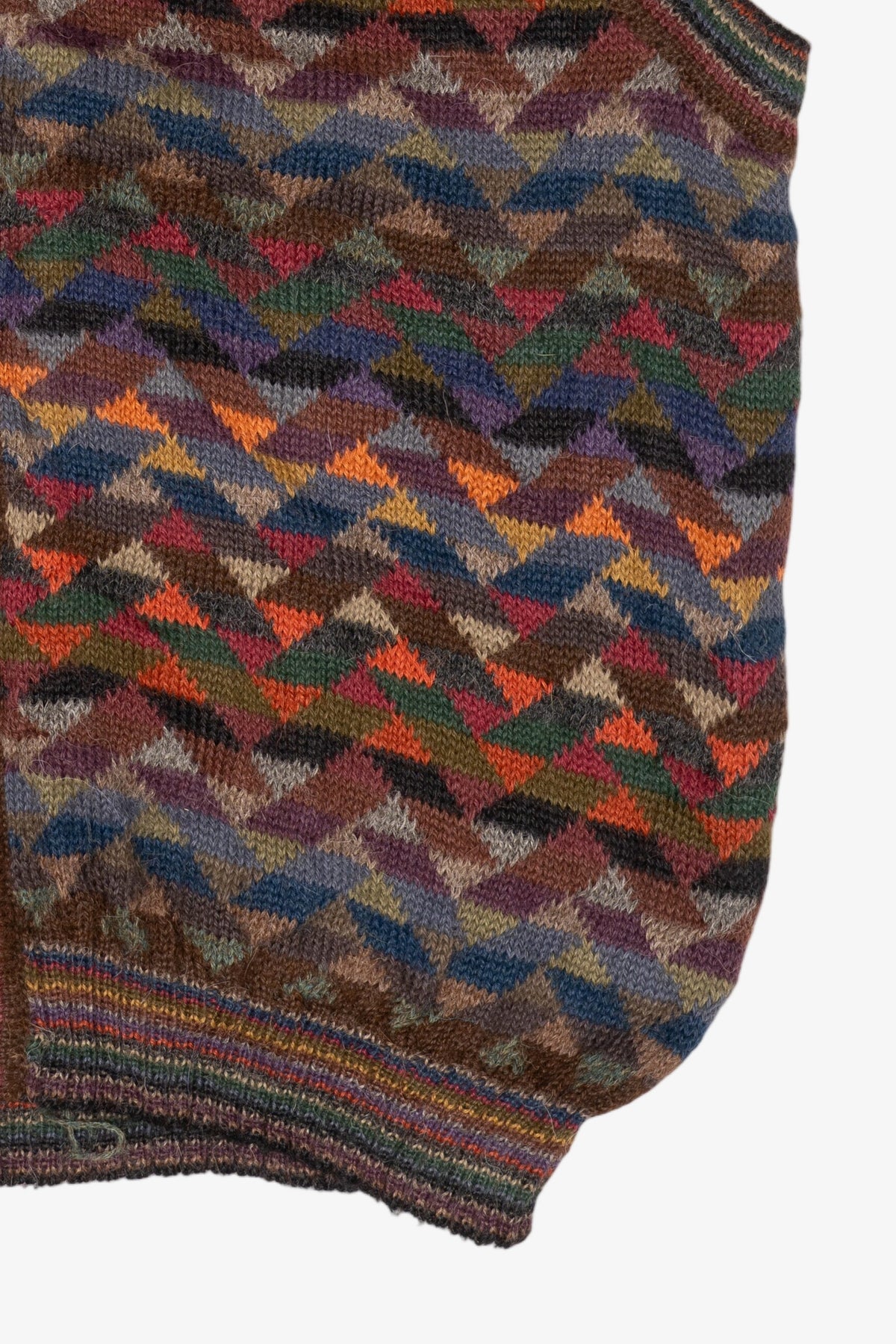 Vintage Galeria Latina Geometric Zig Zag Pattern Vest (1990s)