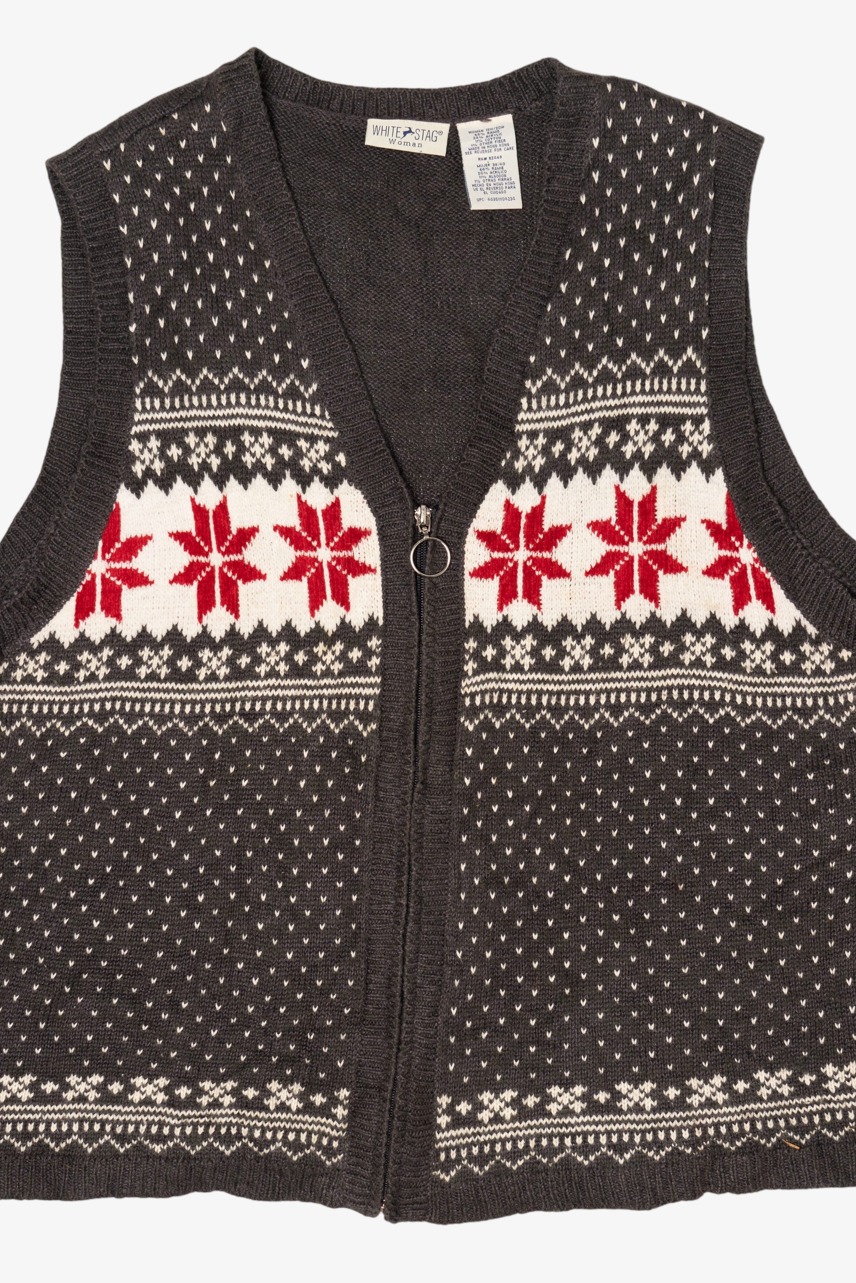 Vintage Gray White Stag Top (1990s)