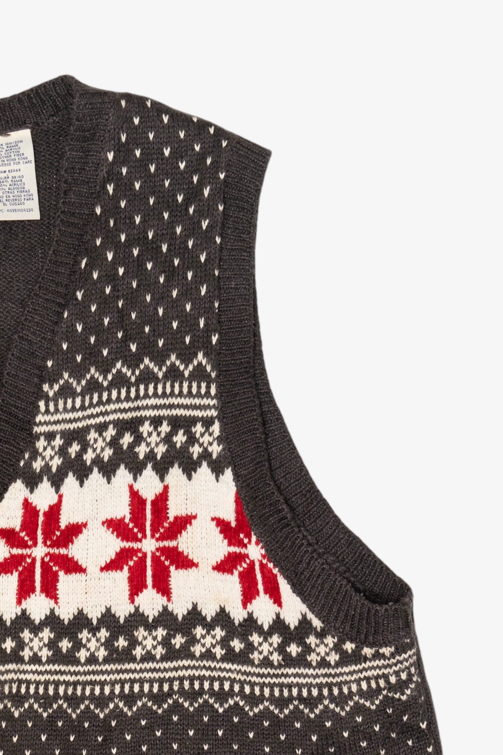 Vintage Gray White Stag Top (1990s)