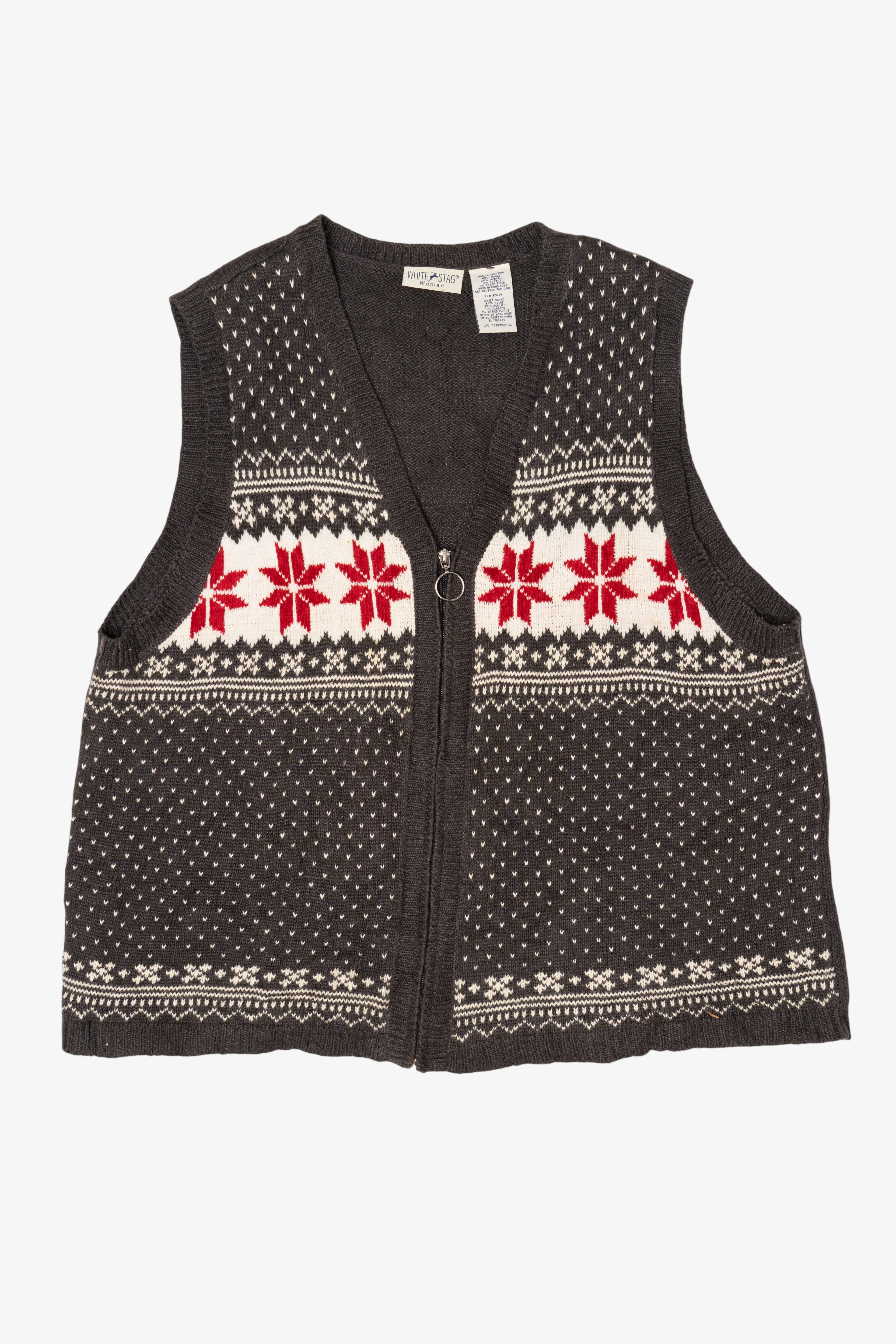 Vintage Gray White Stag Top (1990s)