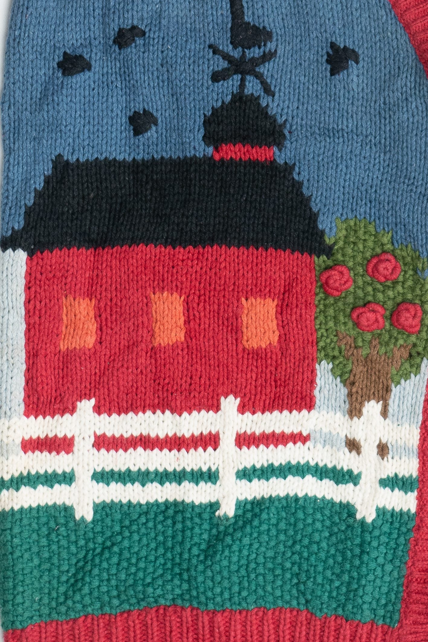 Vintage P' Galli Autumn Schoolhouse Knit Teacher Vest (1980s)