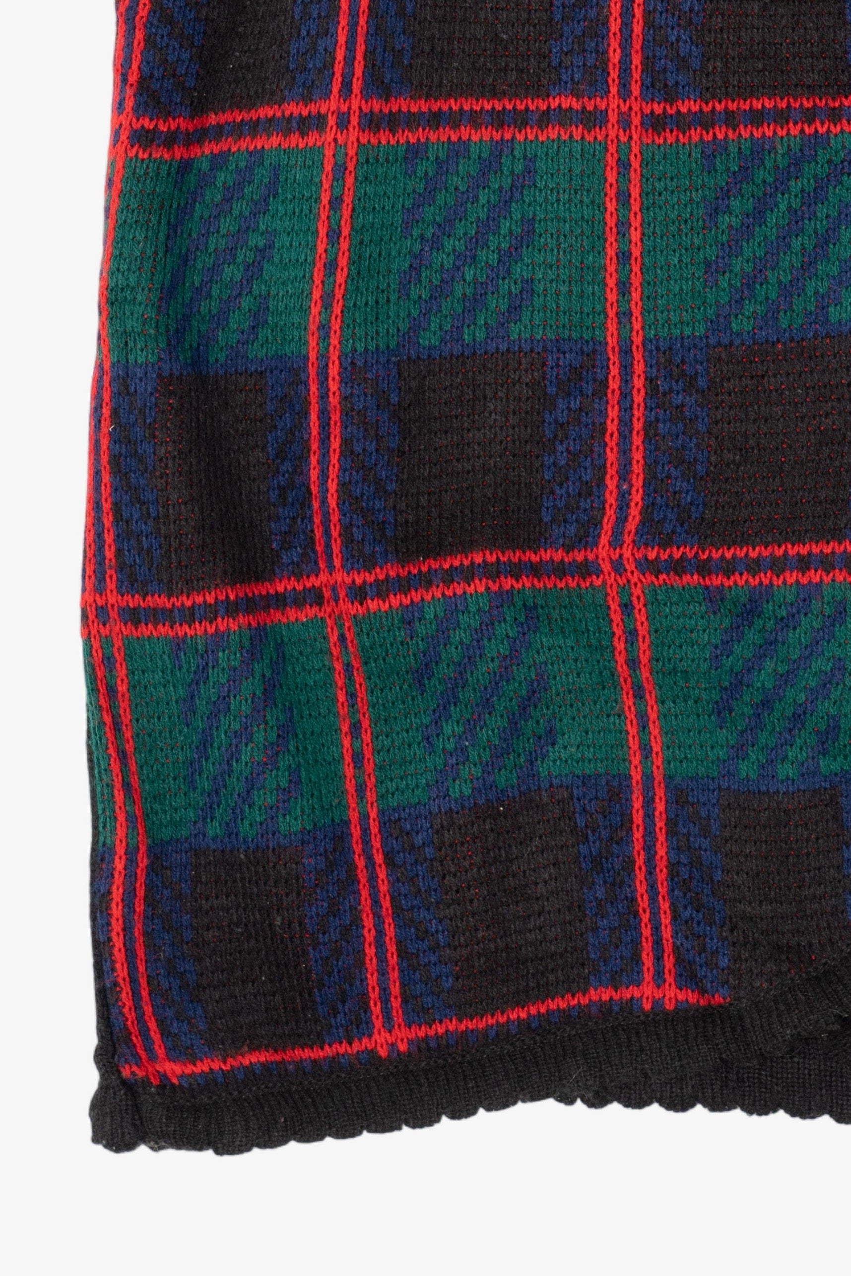 Vintage Plaid Tally-Ho Vest (1990s)