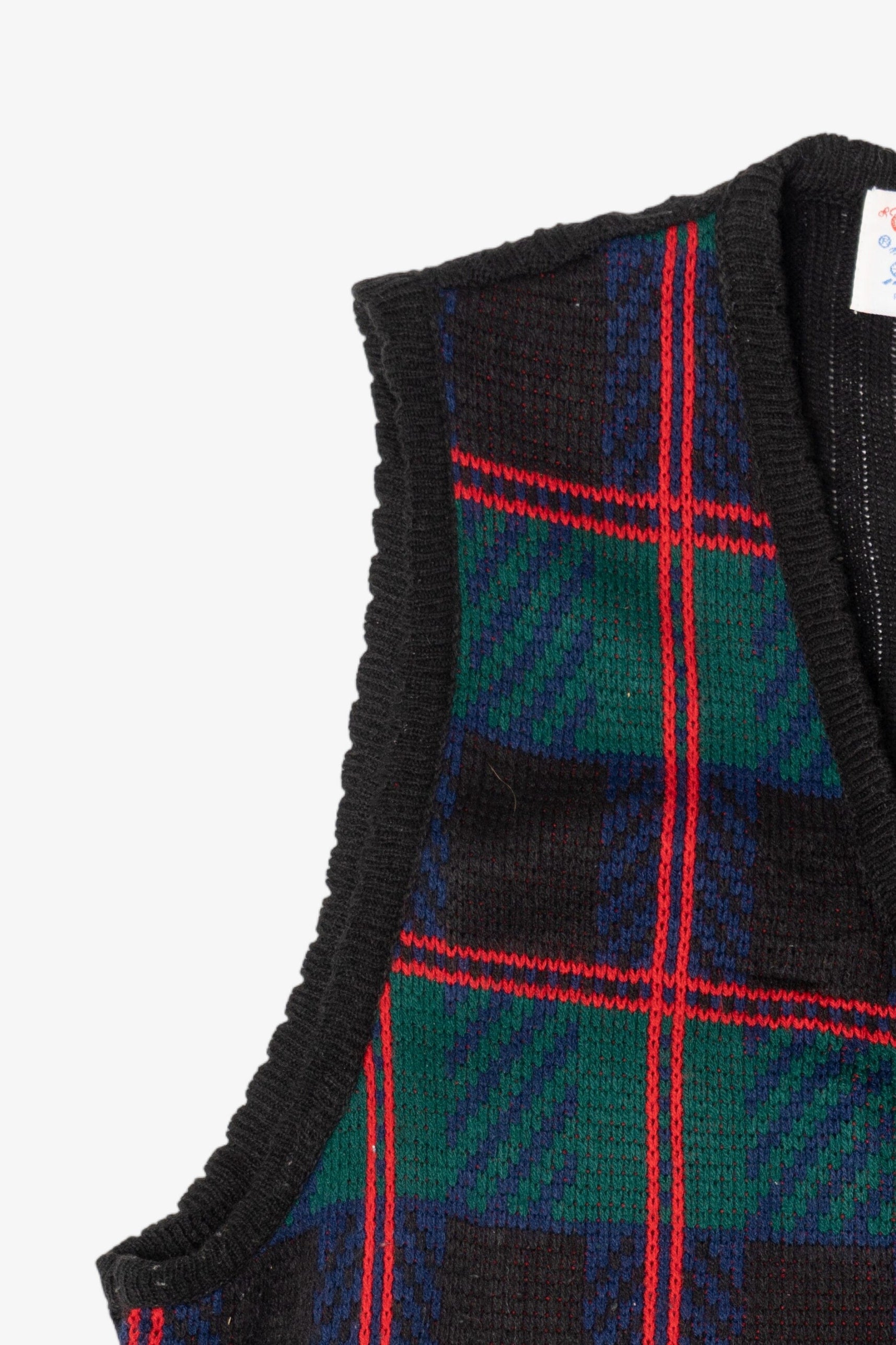 Vintage Plaid Tally-Ho Vest (1990s)