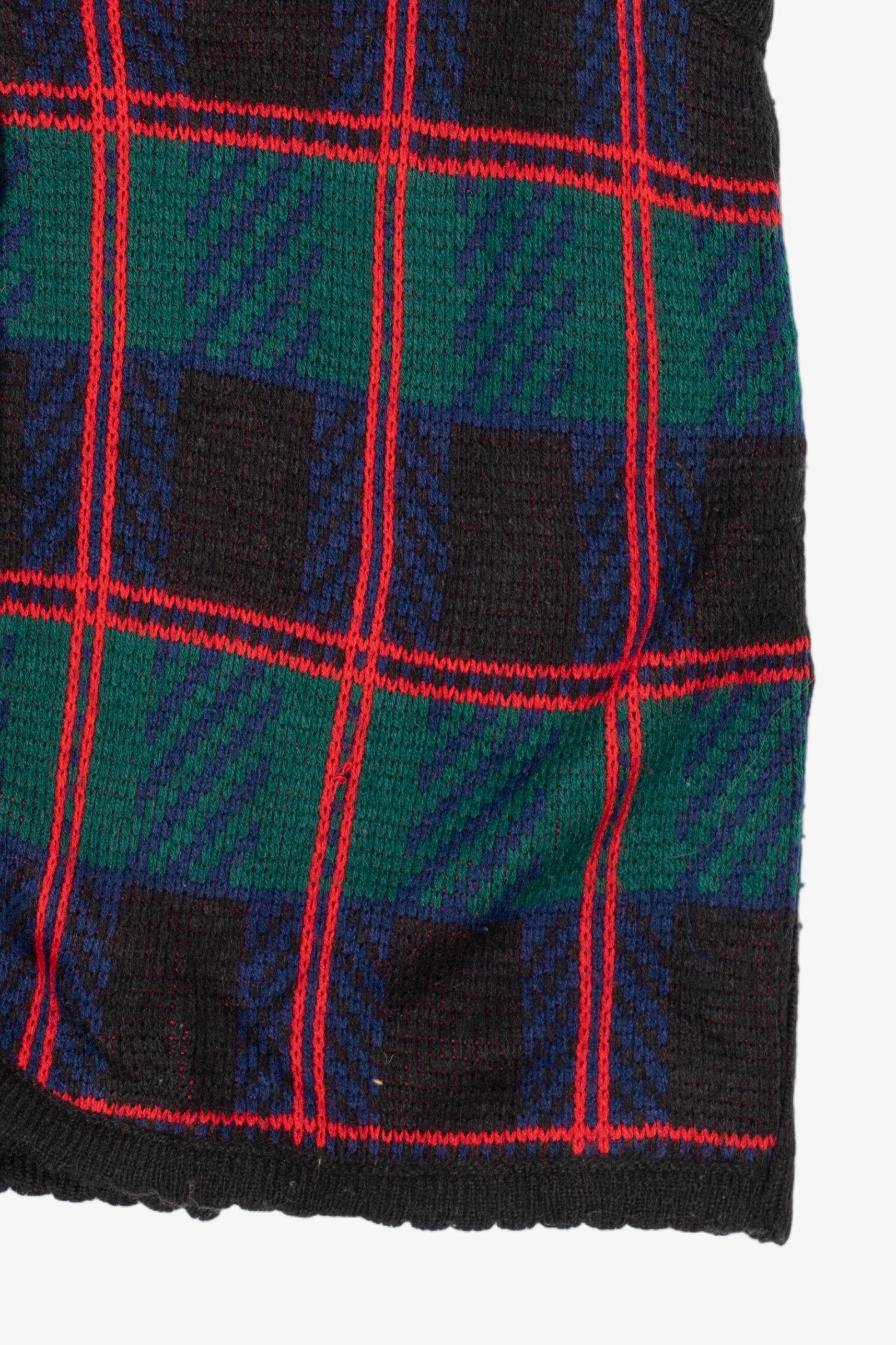 Vintage Plaid Tally-Ho Vest (1990s)