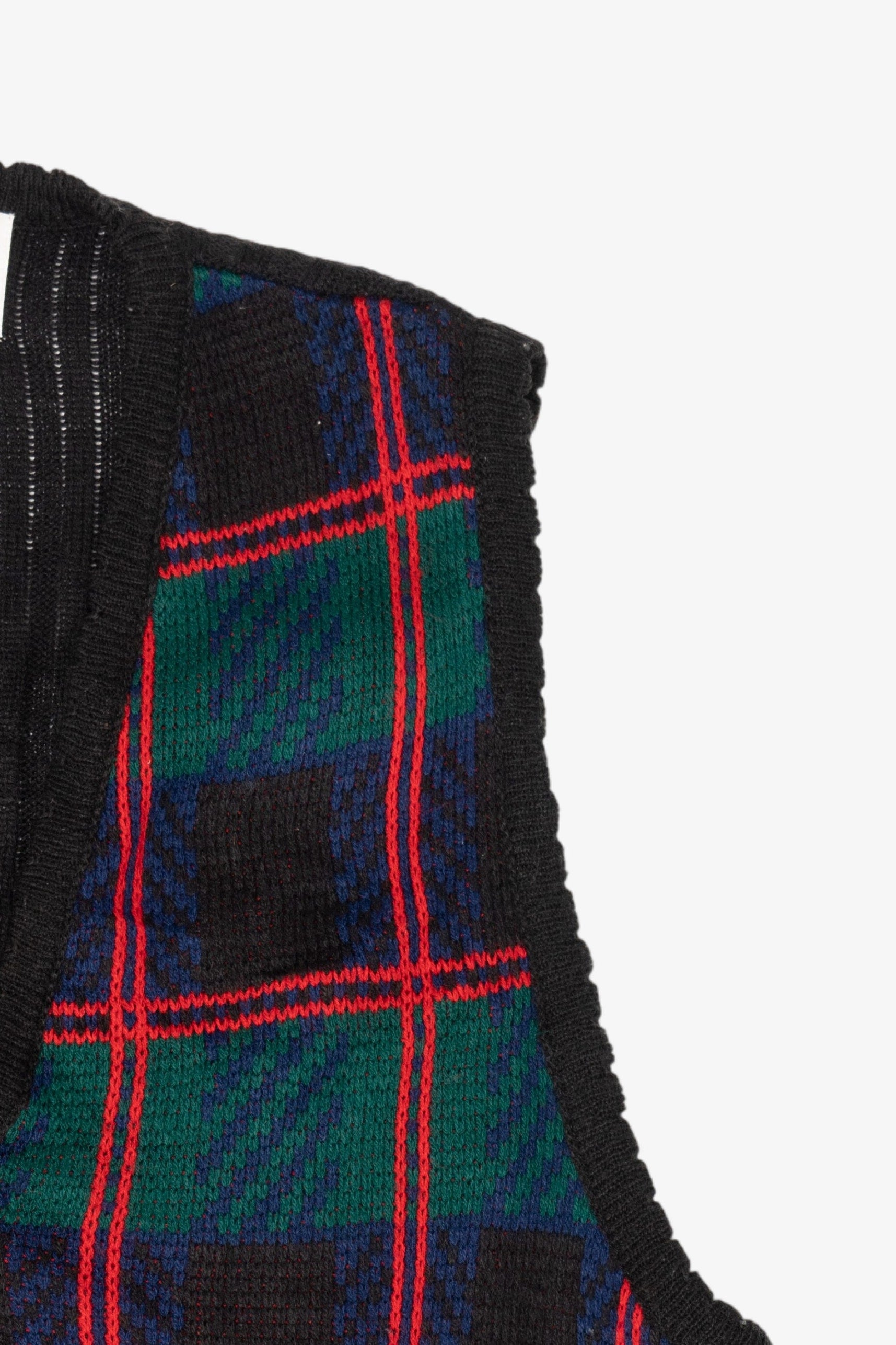 Vintage Plaid Tally-Ho Vest (1990s)
