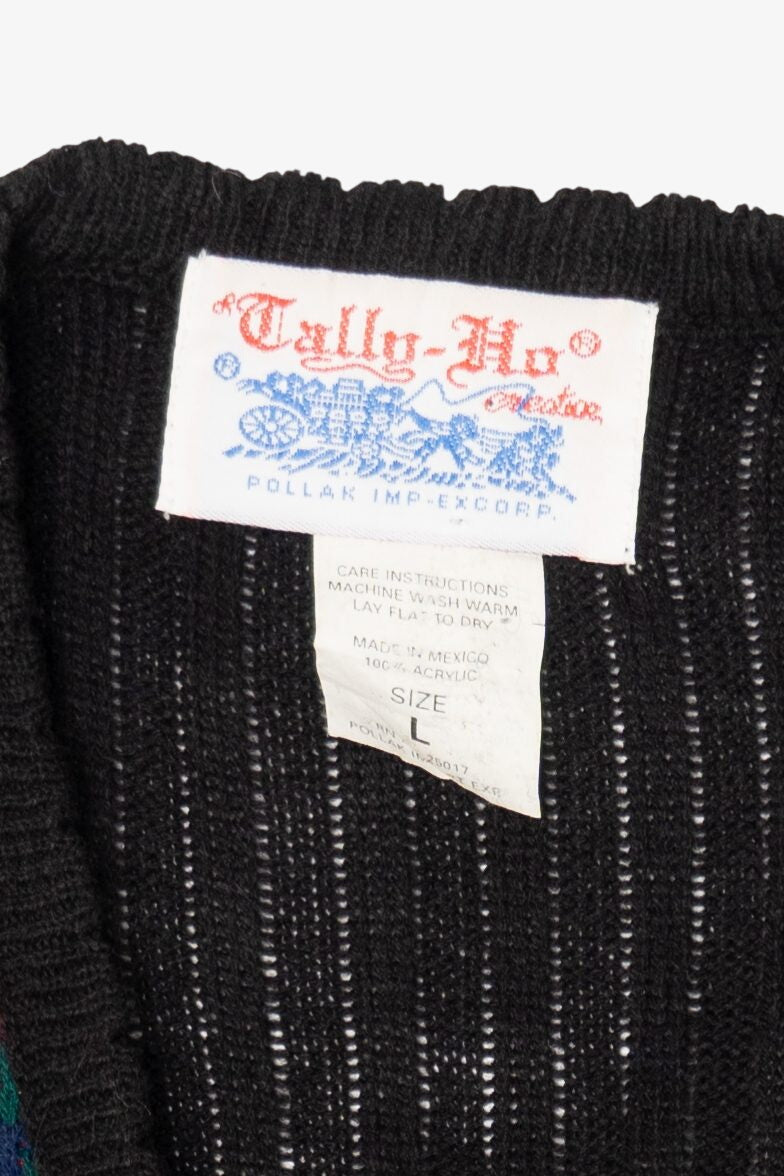 Vintage Plaid Tally-Ho Vest (1990s)