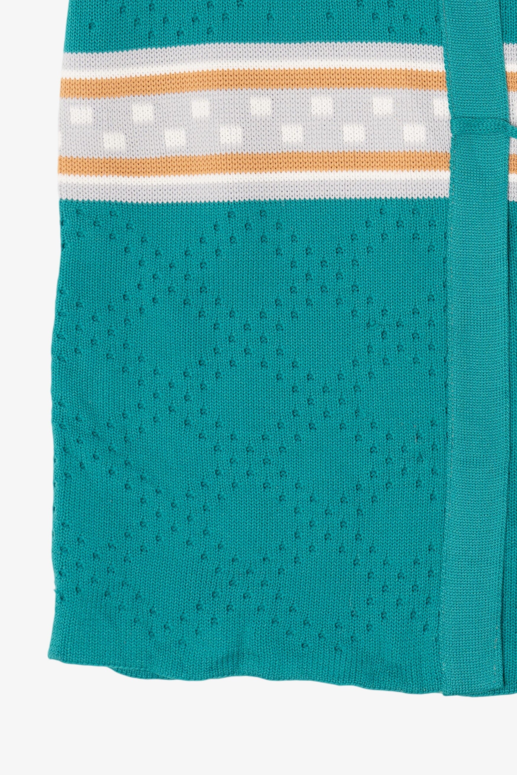 Vintage Turquoise Staget Tie Vest (1980s)