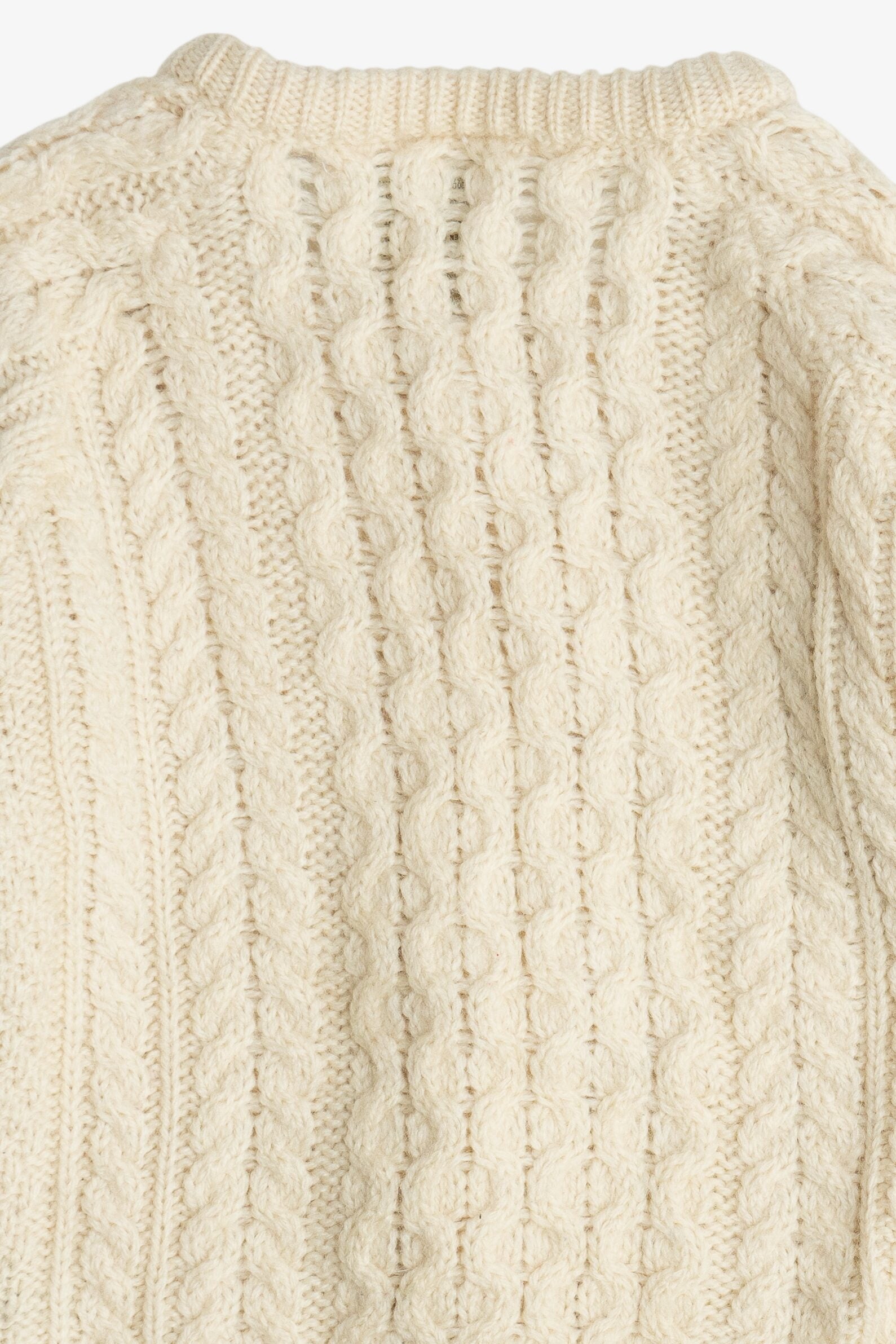Vintage Kid's Size Carraig Donn Irish Fisherman Cardigan Sweater (1970s)
