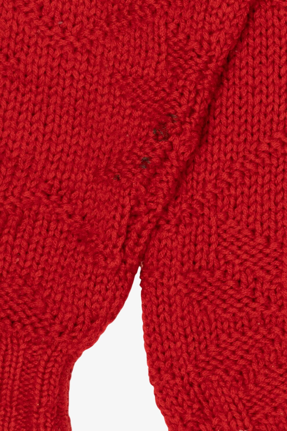 Vintage Hand Knit Red Sierra Wollens Sweater (1980s)