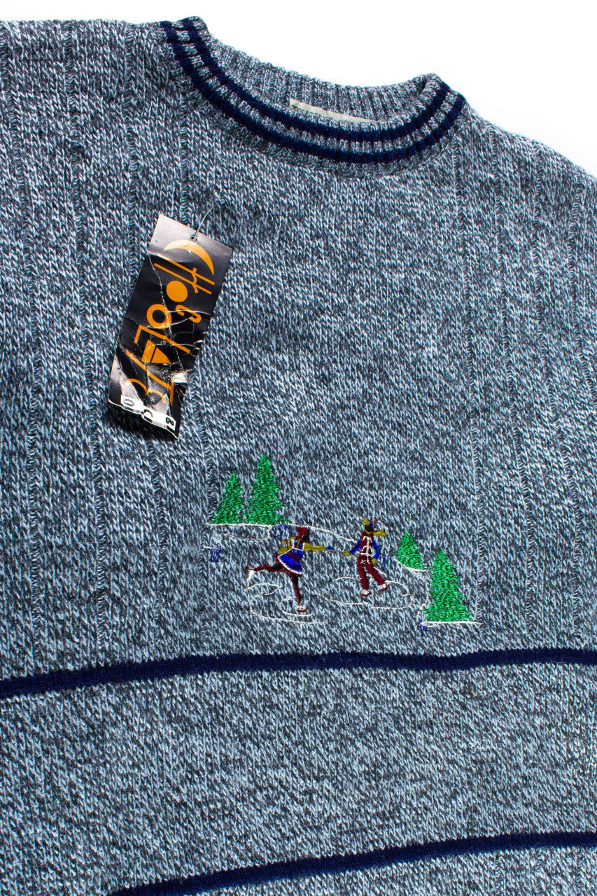 Vintage Deadstock Ice Skating Sweater