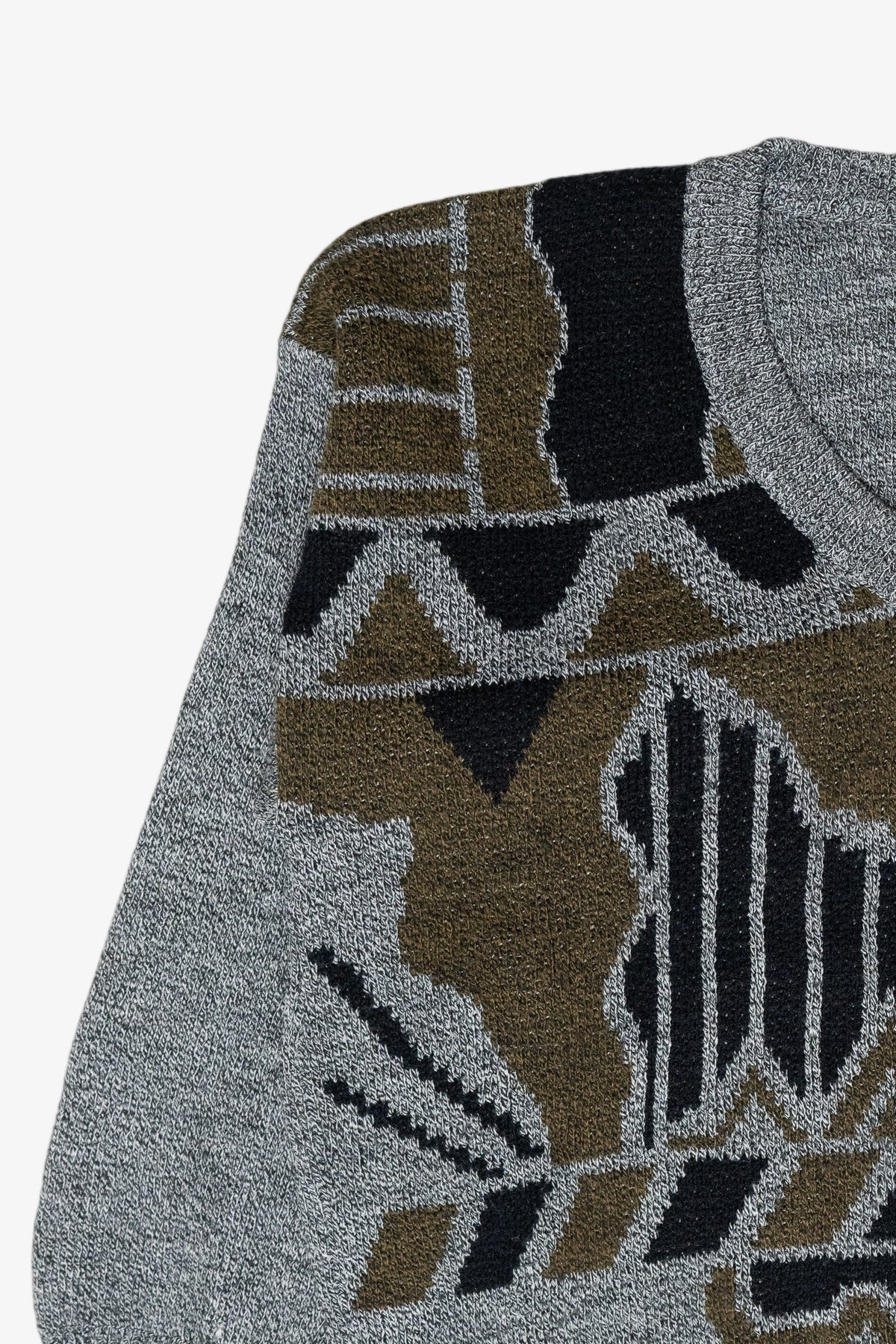 New Brand Gray Graphic Vintage Sweater (1980s)
