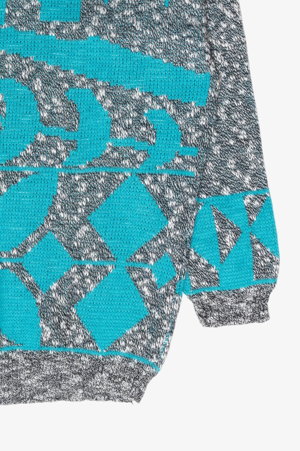 Teal Graphic Vintage Sweater (1980s)