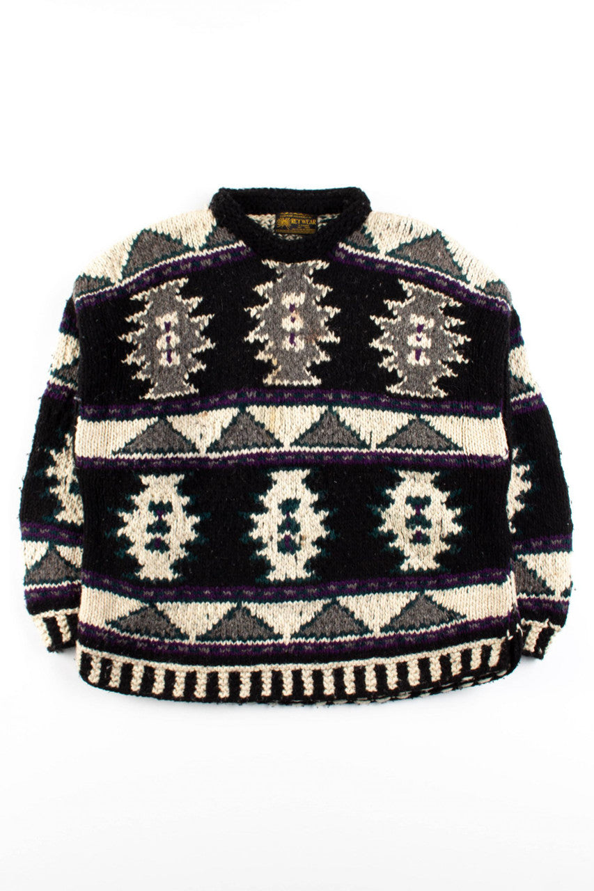 Vintage Ecuadorian Heavyweight Wool Sweater