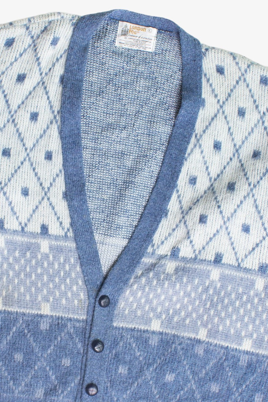 Vintage London Fog Cardigan Sweater (1980s)