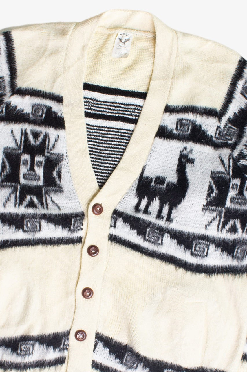 Vintage Ecuadorian Cardigan Sweater (1980s)