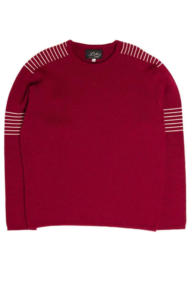 Burgundy Striped Sweater