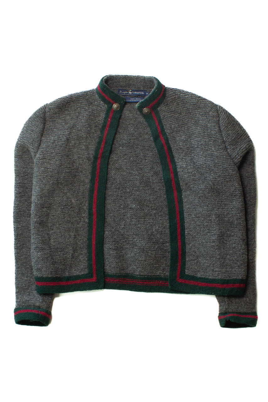 Vintage Ralph Lauren Open Front Cardigan Sweater (1980s)