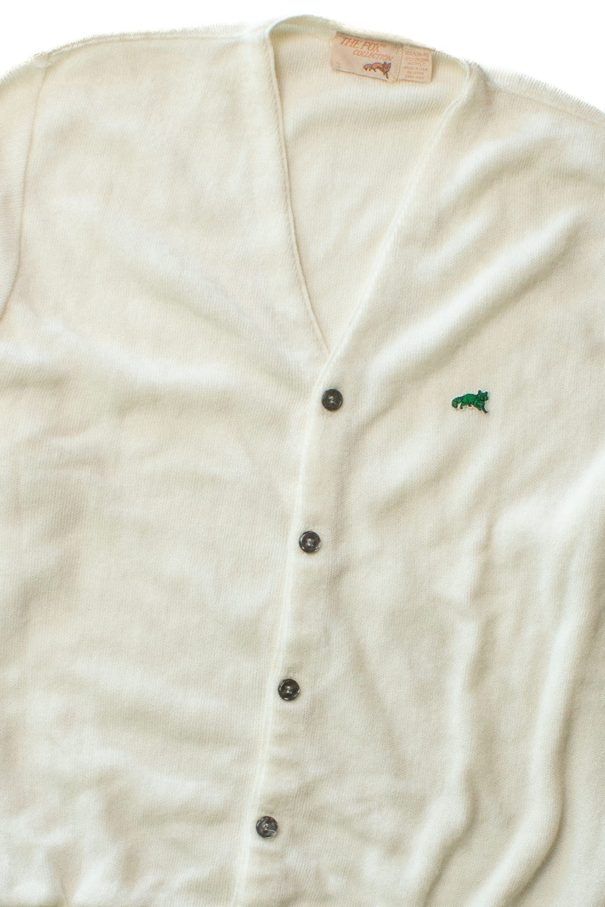 Vintage Fox Collection Cardigan Sweater (1980s)