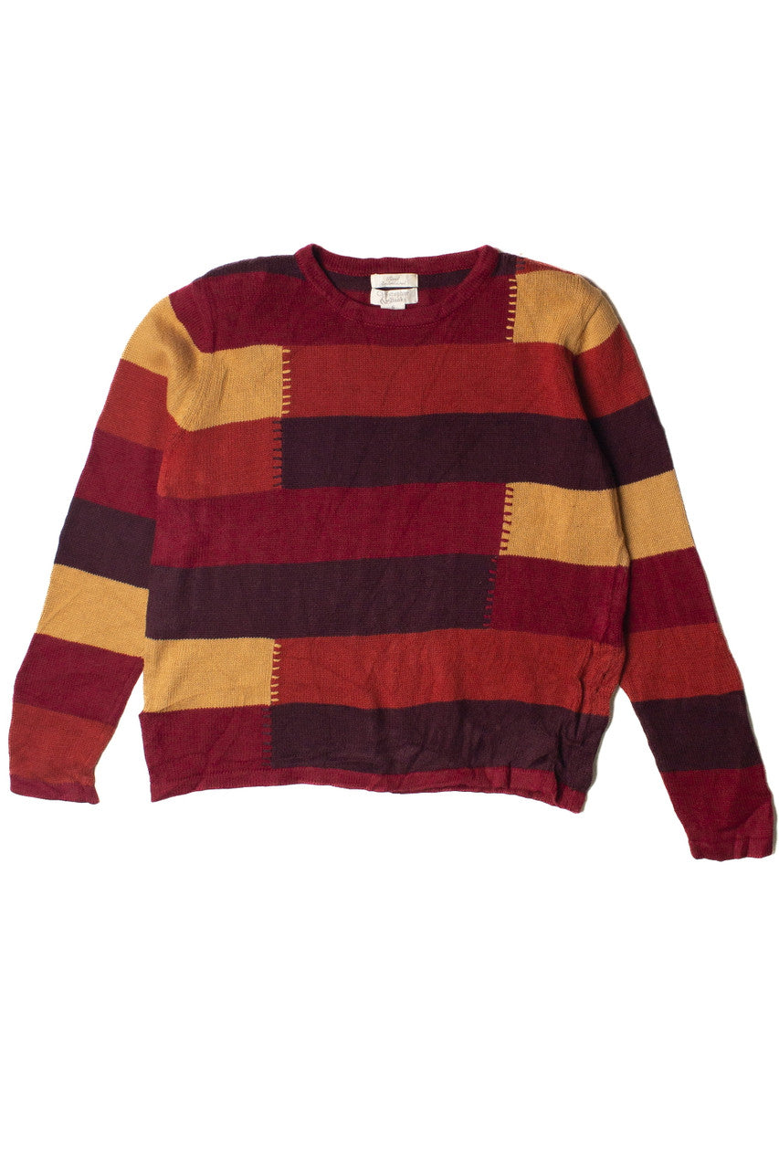 Vintage Knit Patchwork Christopher & Banks Sweater