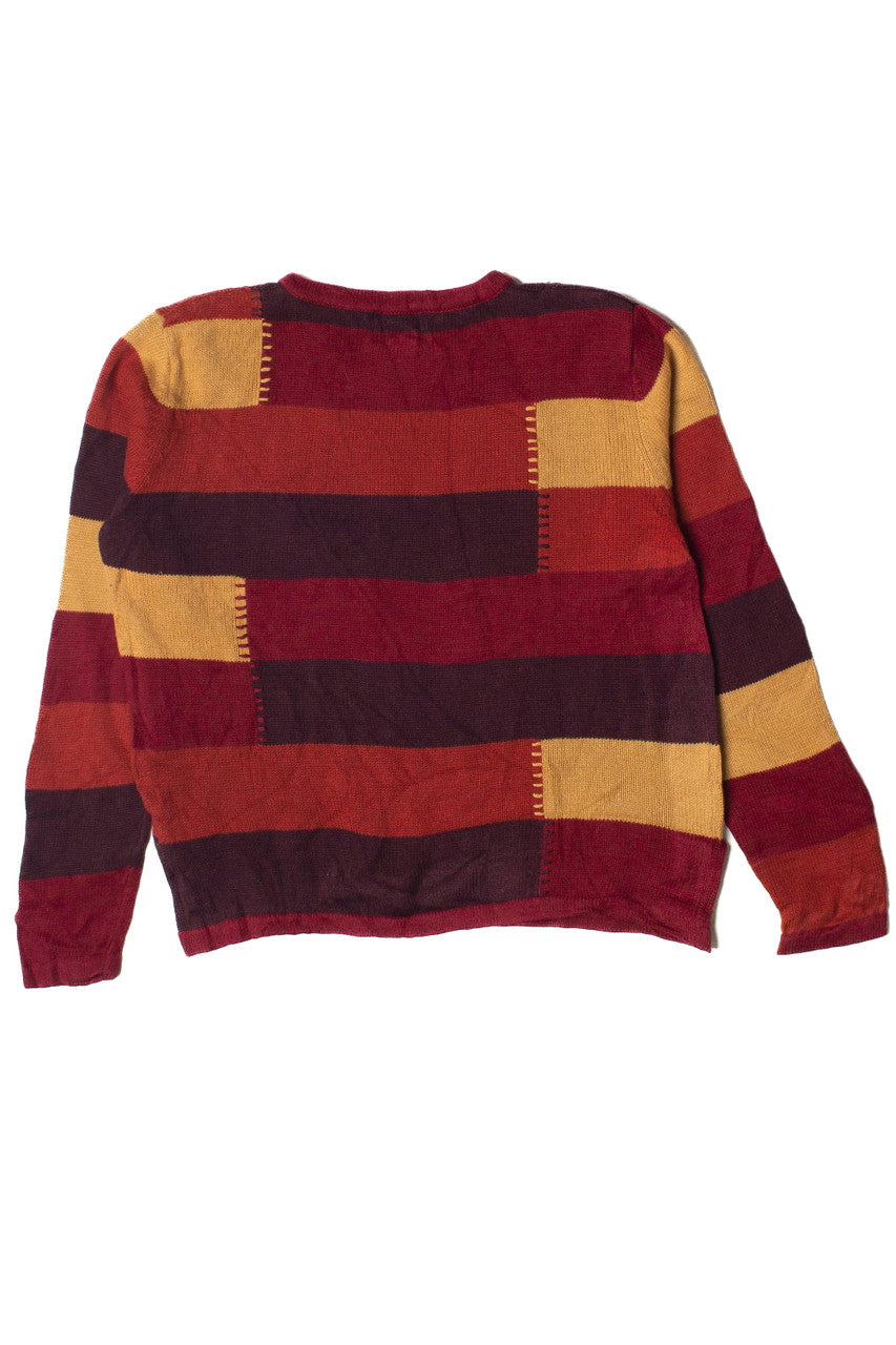 Vintage Knit Patchwork Christopher & Banks Sweater