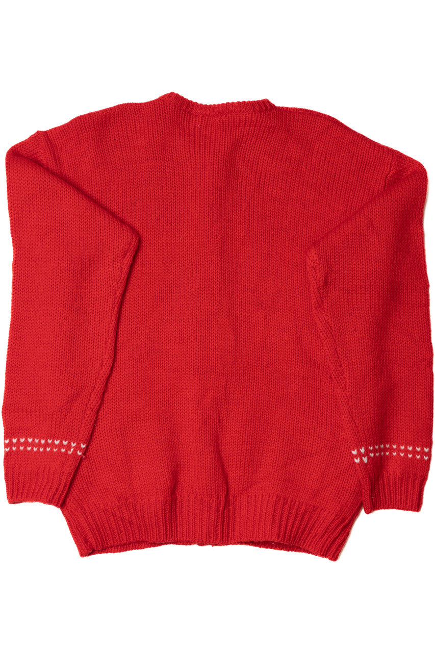 Vintage Cursive Alphabet Jayson Younger Cardigan Sweater