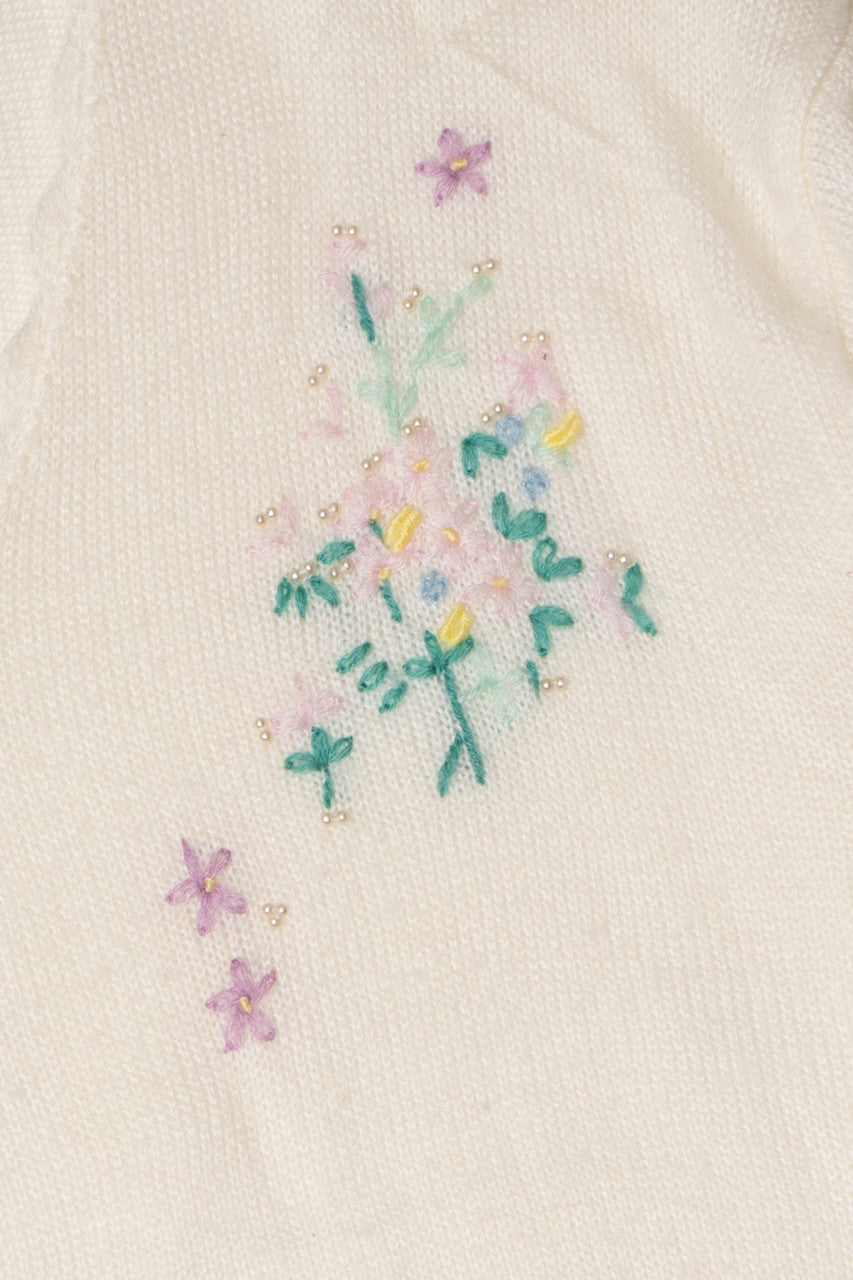 Vintage Floral Embroidery Gotham II Sweater