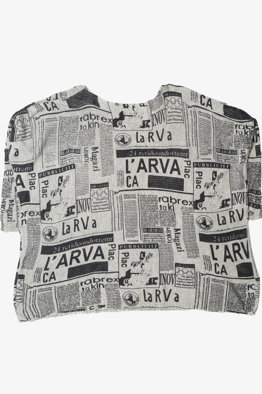 Newsprint "Larva" 3/4 Sleeve Sweater