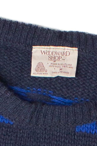 Vintage Woodward Shop Chevron Stripe Wool Sweater