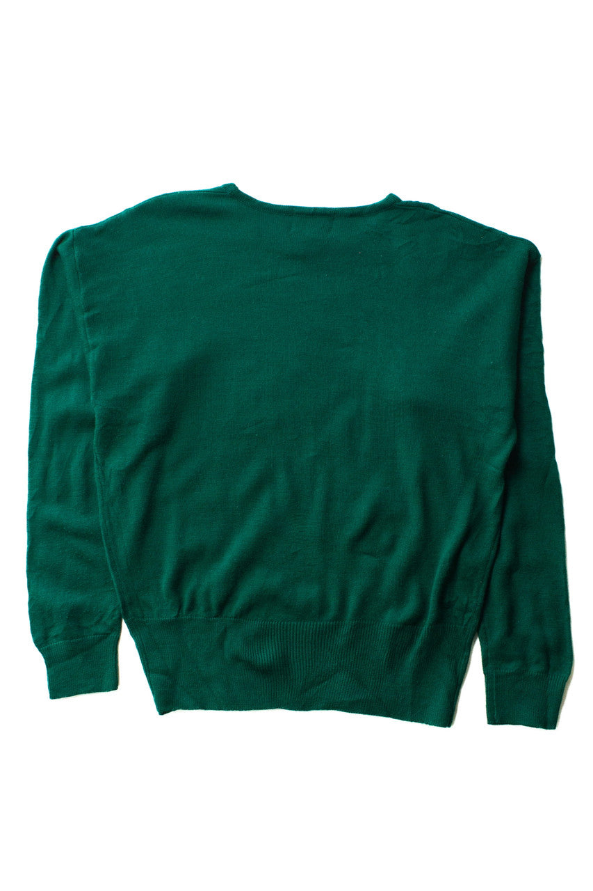 Vintage Gold Embroidered Koret Sweater (1990s)