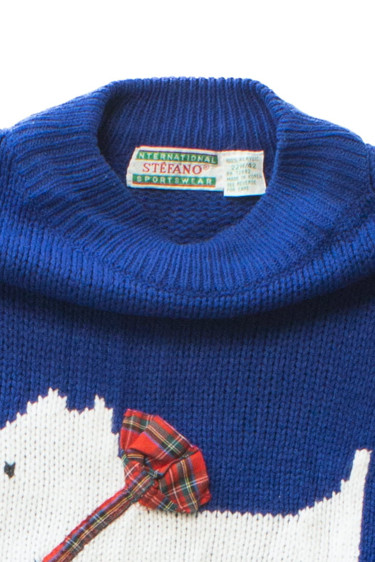 Vintage Terrier & Bows Sweater (1990s)