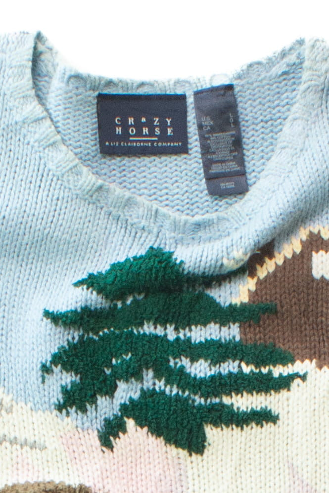 Vintage Puppies In Snow Sweater (2000s)