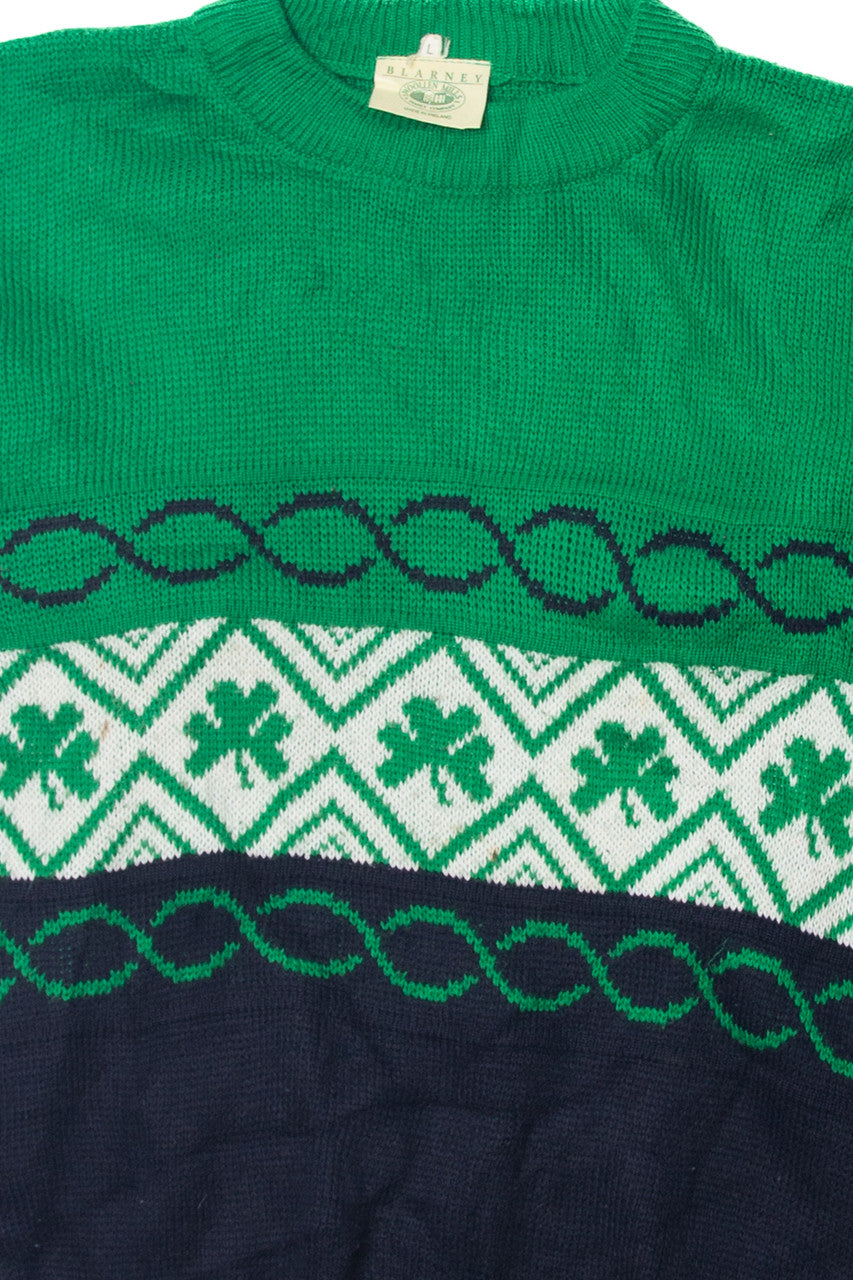 Vintage Blarney Clover Sweater