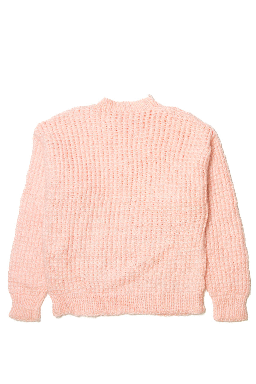 Vintage Pink Cable Knit Sweater