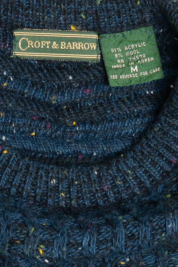 Vintage Jewel Tone Croft & Barrow Sweater (1990s)