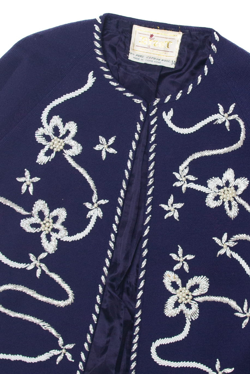 Vintage Bizer Embroidered Cardigan (1980s)