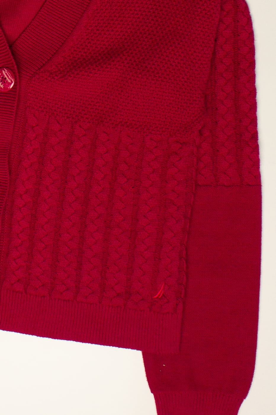 Magenta Nautica Cardigan Sweater (2000s)